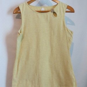 Lole Yellow Gray Tank top Size Lg